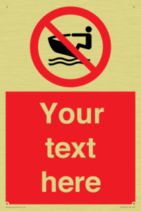 Custom No personal water craft